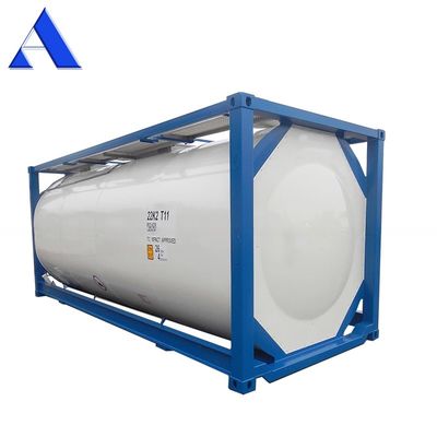 Contenitore di serbatoio ISO da 20 piedi 26000 litri con pressione 4.0/6.0Mpa e 316L/SAN50028-7/WNr 1.4402/1.4404 Materiale del serbatoio