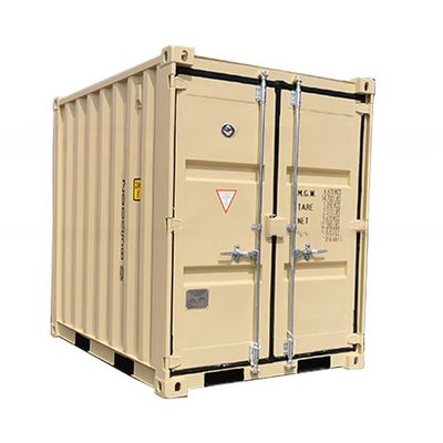 6.5ft Tricon portabile Mini Box di stoccaggio 6ft x 8ft Corten Acciaio contenitore per lo stoccaggio o la spedizione