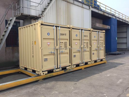 6.5ft Tricon portabile Mini Box di stoccaggio 6ft x 8ft Corten Acciaio contenitore per lo stoccaggio o la spedizione