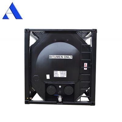 UN T3 Riscaldamento da fuoco Contenitore ISO da 20 piedi di bitume con certificato CSC e materiale per navi 16MnDR