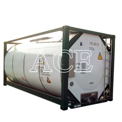IMDG T4 Materiale in acciaio standard 20 piedi ISO Serbatoio del carburante 26000L Capacità per il trasporto sicuro di diesel e benzina