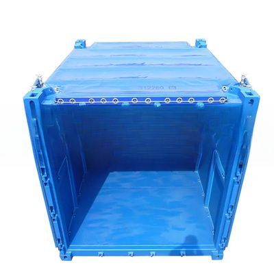 10 piedi DNV 2.7-1 Contenitore a secco standard a vertice aperto con copertura in telaio Contenitore offshore in acciaio certificato da BV e CSC