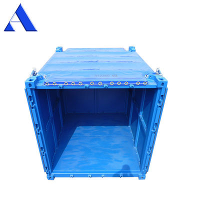 10 piedi DNV 2.7-1 Offshore Open Top Container con tarpaulin Cover Conforme ai requisiti delle piattaforme petrolifere e di gas offshore