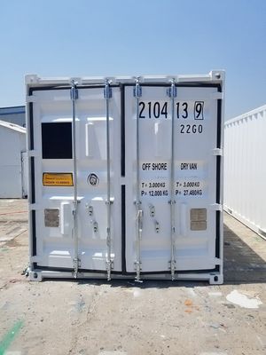 Container offshore da 20 piedi DNV 2.7-1 Standard 6m Oil Drilling Closed Box 20ft Lunghezza pavimento in acciaio Sling opzionale