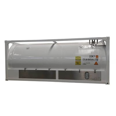 Contenitore di trasporto di 20 tonnellate di capacità di 20 piedi di lunghezza (ASME Standard UN T75 ISO Cryogenic LNG Tank for Customizable and Transport