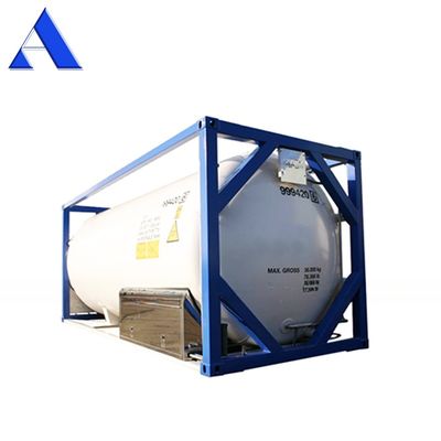 Contenitore di trasporto di 20 tonnellate di capacità di 20 piedi di lunghezza (ASME Standard UN T75 ISO Cryogenic LNG Tank for Customizable and Transport