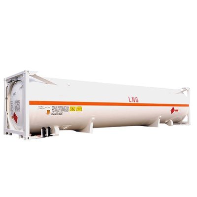 Contenitore cisterna criogenico da 45 m3 ISO UN T75 da 40 piedi per GNL ossigeno liquido anidride carbonica LIN LOX LAR BV certificato CSC 18 bar