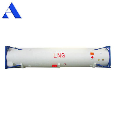 Contenitore cisterna criogenico da 45 m3 ISO UN T75 da 40 piedi per GNL ossigeno liquido anidride carbonica LIN LOX LAR BV certificato CSC 18 bar