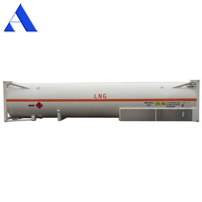 Contenitore cisterna criogenico da 45 m3 ISO UN T75 da 40 piedi per GNL ossigeno liquido anidride carbonica LIN LOX LAR BV certificato CSC 18 bar