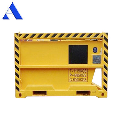 3.6 CBM DNV 2.7-1 Container a scatola chiusa standard Corten-A Offshore Mud Skips / Waste Skips per la trivellazione di taglio