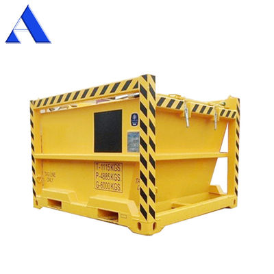3.6 CBM DNV 2.7-1 Container a scatola chiusa standard Corten-A Offshore Mud Skips / Waste Skips per la trivellazione di taglio
