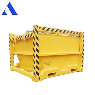 3.6 CBM DNV 2.7-1 Container a scatola chiusa standard Corten-A Offshore Mud Skips / Waste Skips per la trivellazione di taglio