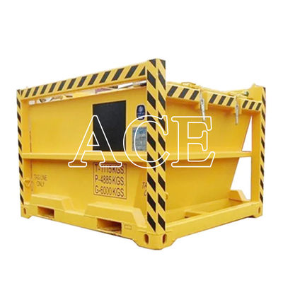 1115KGS Tare Massa Offshore Cutting Mud Skip BV Container chiuso certificato per la perforazione -20 C Design DNV 2.7-1 Standard