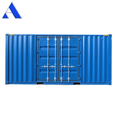 Contenitore di spedizione con una porta laterale aperta dimensioni esterne 6.058 x 2.438 x 2.896 M