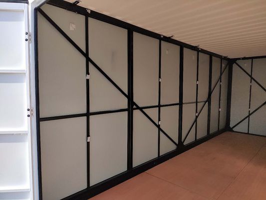 Galvanizzato 3m 4m 6m 20ft Flat Pack Mobile Storage Portable Foldable Self Storage Container per l'efficienza dello spazio