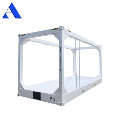 20FT DNV 2.7-1 Standard Steel Corten Offshore Lifting Frame Container Cestini di scivolo con condizione e trave mobile