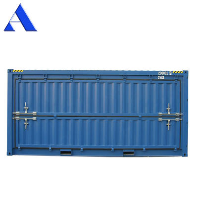 Contenitore secco in acciaio da 20 piedi con porta laterale ABS copertura ventilata doppio swing alto cubo contenitore di spedizione con apertura di 20 piedi