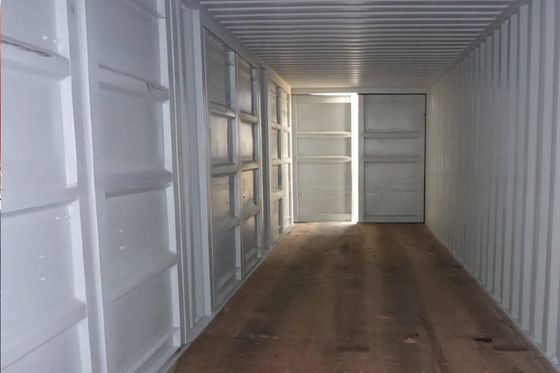 40ft 40 HQ Container a porta laterale aperta con un lato a piena apertura Dimensioni interne l x W x H mm 12031 x 2288 x 2547 mm
