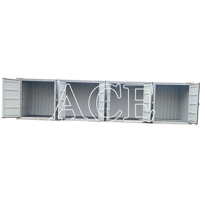 67.7cbm Capacità 40ft Cubo alto Container di spedizione a lato aperto con 4 porte laterali 12192 x 2438 x 2896 mm Dimensioni esterne