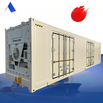 12192 x 2438 x 2896 mm Frigorifero a due porte a lato aperto lunghezza 40 piedi contenitore Reefer per il trasporto di merci fresche