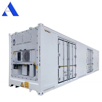12192 x 2438 x 2896 mm Frigorifero a due porte a lato aperto lunghezza 40 piedi contenitore Reefer per il trasporto di merci fresche