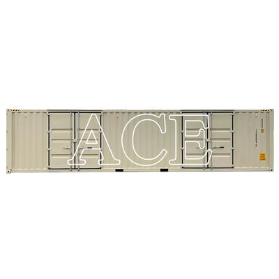 Contenitore da trasporto a 40 piedi di altezza, cubo a lato aperto, con dimensioni esterne e caratteristiche personalizzabili di 12192 x 2438 x 2896 mm