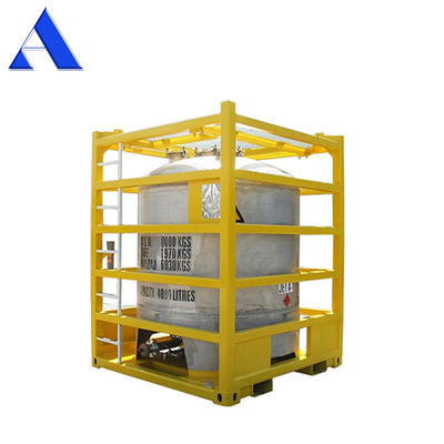 2900L-5000L Capacità Verticale Offshore Tank Container con telaio di sollevamento saldatura Seam Acid Cleaning e Passivazione Finish