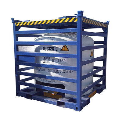 2900L-5000L Capacità Verticale Offshore Tank Container con telaio di sollevamento saldatura Seam Acid Cleaning e Passivazione Finish