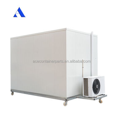 2.8x2x2.2m Mini portabile Cold Storage Room con pavimento in T-Bar in alluminio e MGSS fuori muro