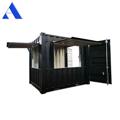 Chiosco 10ft Container di spedizione Caffe's Custom Made Movable Bar Caffe's Store con pavimento in compensato