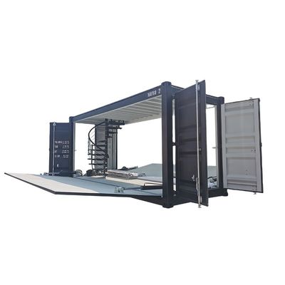 Negozio di fast food con scala e binario di massima sicurezza