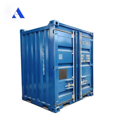 DNV 2.7-1 Contenitore secco offshore standard da 6 piedi con metallo sul ponte centrale e materiale corten colore opzionale/logo
