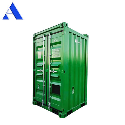 DNV 2.7-1 Contenitore secco offshore standard da 6 piedi con metallo sul ponte centrale e materiale corten colore opzionale/logo