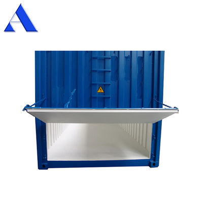 Top Loading Front Unloading Pavimento in acciaio 20ft Cargo secco Grano Intermedio Ingrosso ISO Container di spedizione