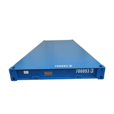Contenitore di trasporto in acciaio da 20 piedi pesante 6058 x 2438 x 323,8 mm Dimensioni interne 20 piedi piattaforma di contenitori secchi