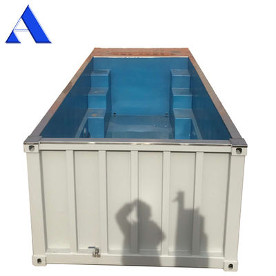 Piscine esterne da 20ft 30ft 40ft Container di spedizione con filtrazione inclusa e colore personalizzato
