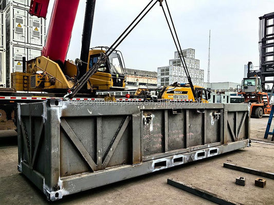 DNV 2.7-1 / ISO 10855 Standard 6.6m Offshore Cargo Basket con 4 gambe in acciaio corten e certificato da BV