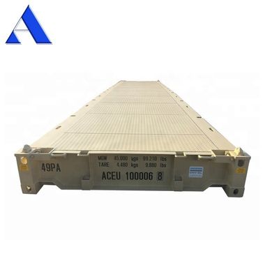 Piattaforma di contenitori in acciaio secco certificata CSC di 12 metri 40 piedi con dimensioni interne di 12192 x 2438 x 482 mm
