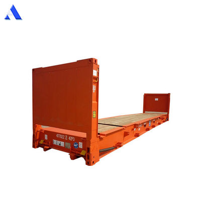 20ft 20ft 20 Flat Rack Flatrack Container Ocean Shipping Container Tare Peso 2750KGS Pavimento 28mm Pavimento in compensato