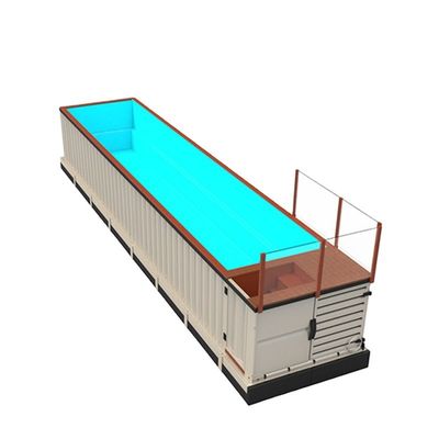 Piscine esterne da 40 piedi con struttura di Corten-A e pavimento in compensato