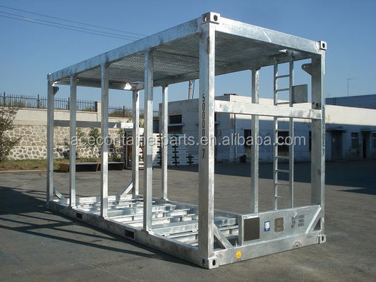 Container a telaio alto cubo offshore realizzato in acciaio Corten Acciaio DNV 2.7-1 Gas Oil Drilling Lifting Basket Container personalizzato