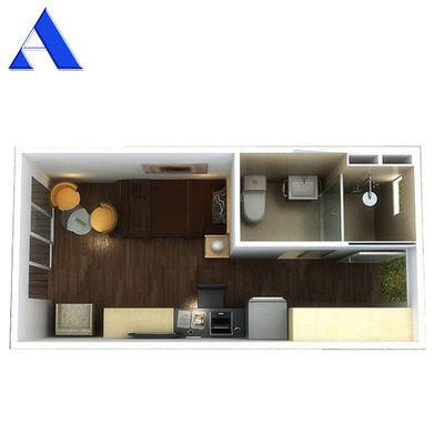 Custom Made Luxury Prefab Container House Design flessibile con finestra in alluminio e container da 20 piedi