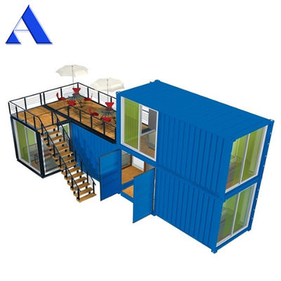 Custom Made Luxury Prefab Container House Design flessibile con finestra in alluminio e container da 20 piedi