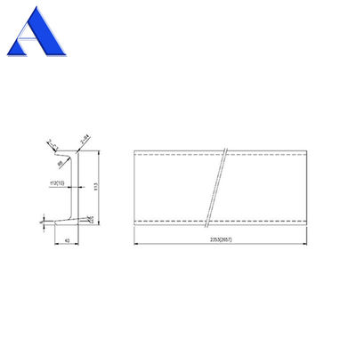 12 mm RCP Corner Post Container Spare Parts and Accessories with Zinc Shop Primer Coating
