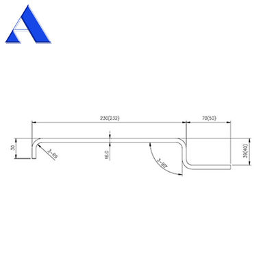 12 mm RCP Corner Post Container Spare Parts and Accessories with Zinc Shop Primer Coating