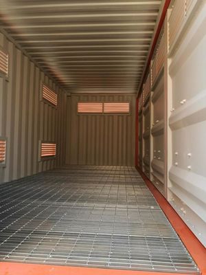 Porta laterale 20 piedi 20 piedi Prodotti pericolosi Stoccaggio di prodotti chimici Contenitore di trasporto con 2700L Bund Cap e 31 cbm Capacità