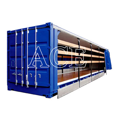 12192 x 2550 x 2896 mm Alto cubo 40ft Container di trasporto con porta laterale a tenda in PVC