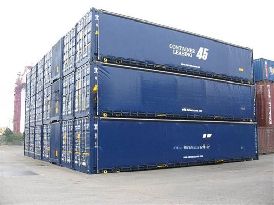 12192 x 2550 x 2896 mm Alto cubo 40ft Container di trasporto con porta laterale a tenda in PVC