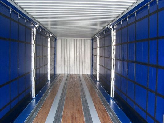 12192 x 2550 x 2896 mm Alto cubo 40ft Container di trasporto con porta laterale a tenda in PVC