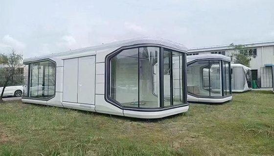 2024 Prefab Luxury Modular Moderno Apple Cabin Space Capsule Container House Maison Capsule Spatiale per Mgo Board e pavimento in PVC